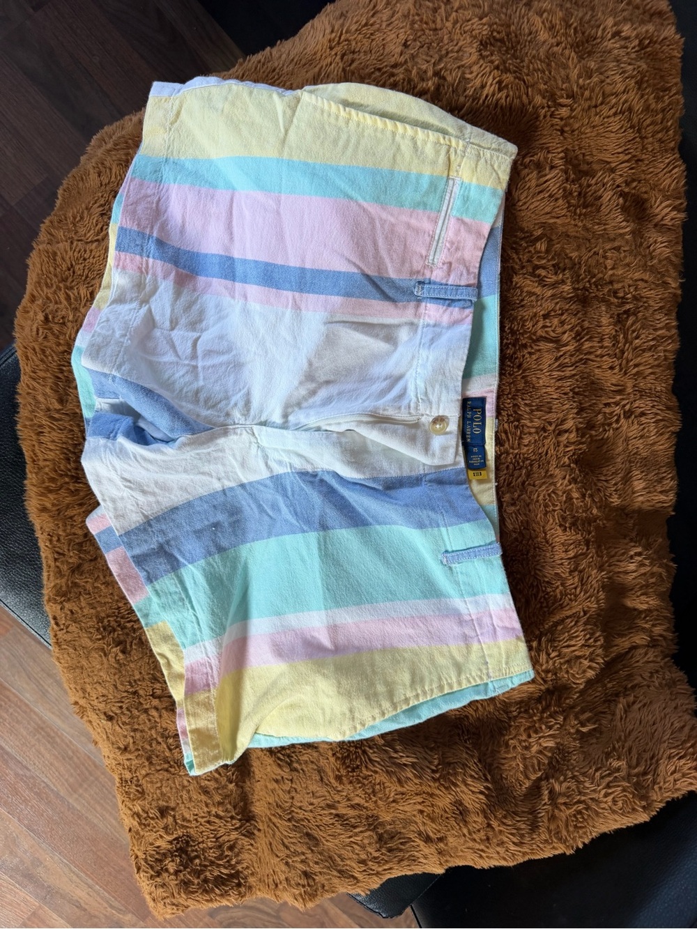 Ralph Lauren Pastel Stripe Bermuda Shorts - Yellow, Blue, Pink, Mint